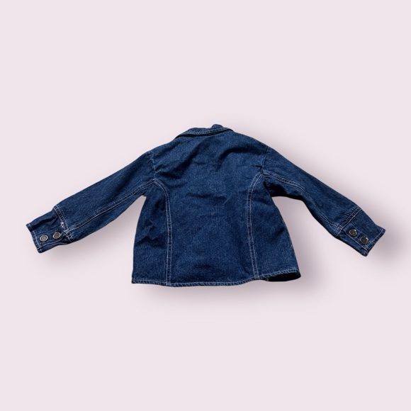 Toddler Disney Winnie The Pooh Piglet Floral Embroidered Denim Blazer Jacket 2T - Picture 2 of 12